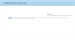 Desktop Screenshot of adaptationscolaire.org